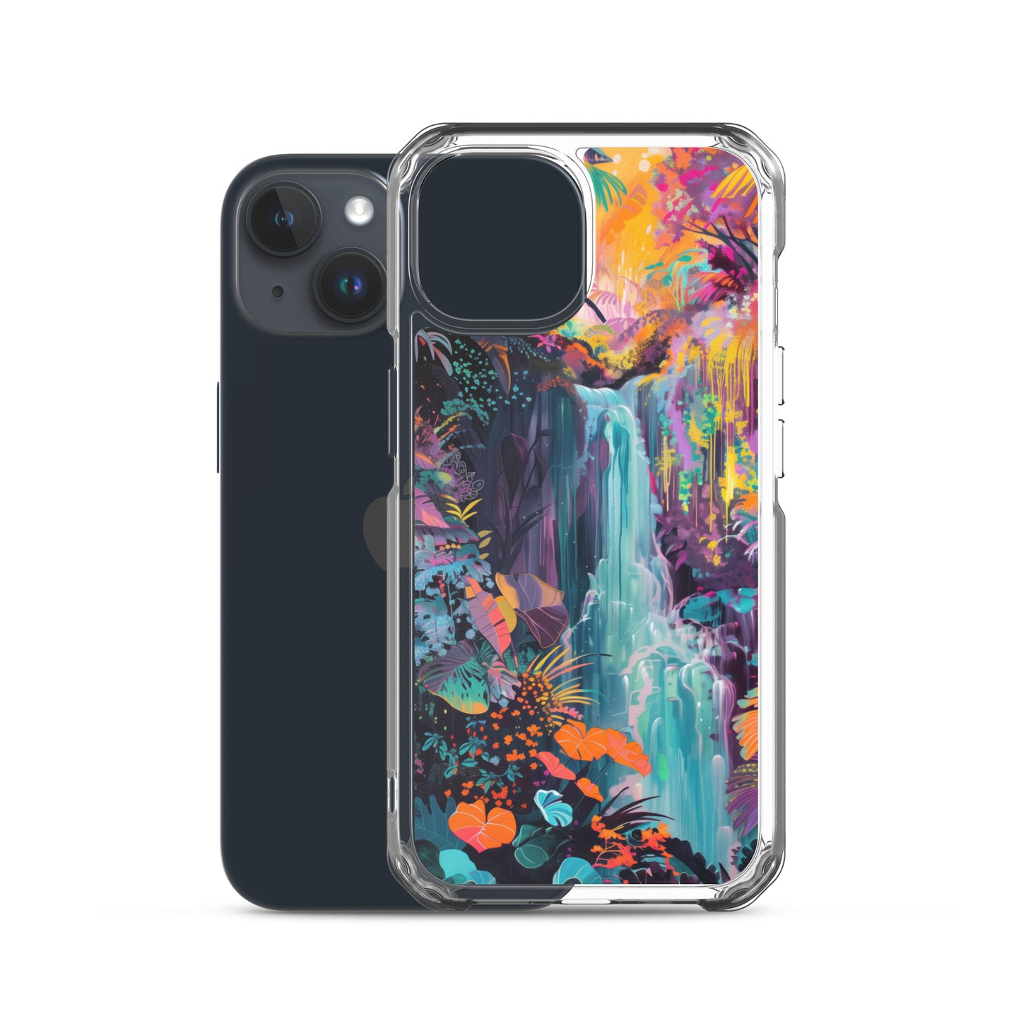 iPhone Case Vibrant Tropical Jungle Waterfall
