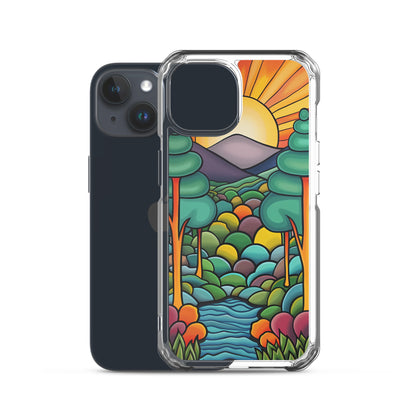 iPhone Case Arkley Sunrise over Mountains and Forest