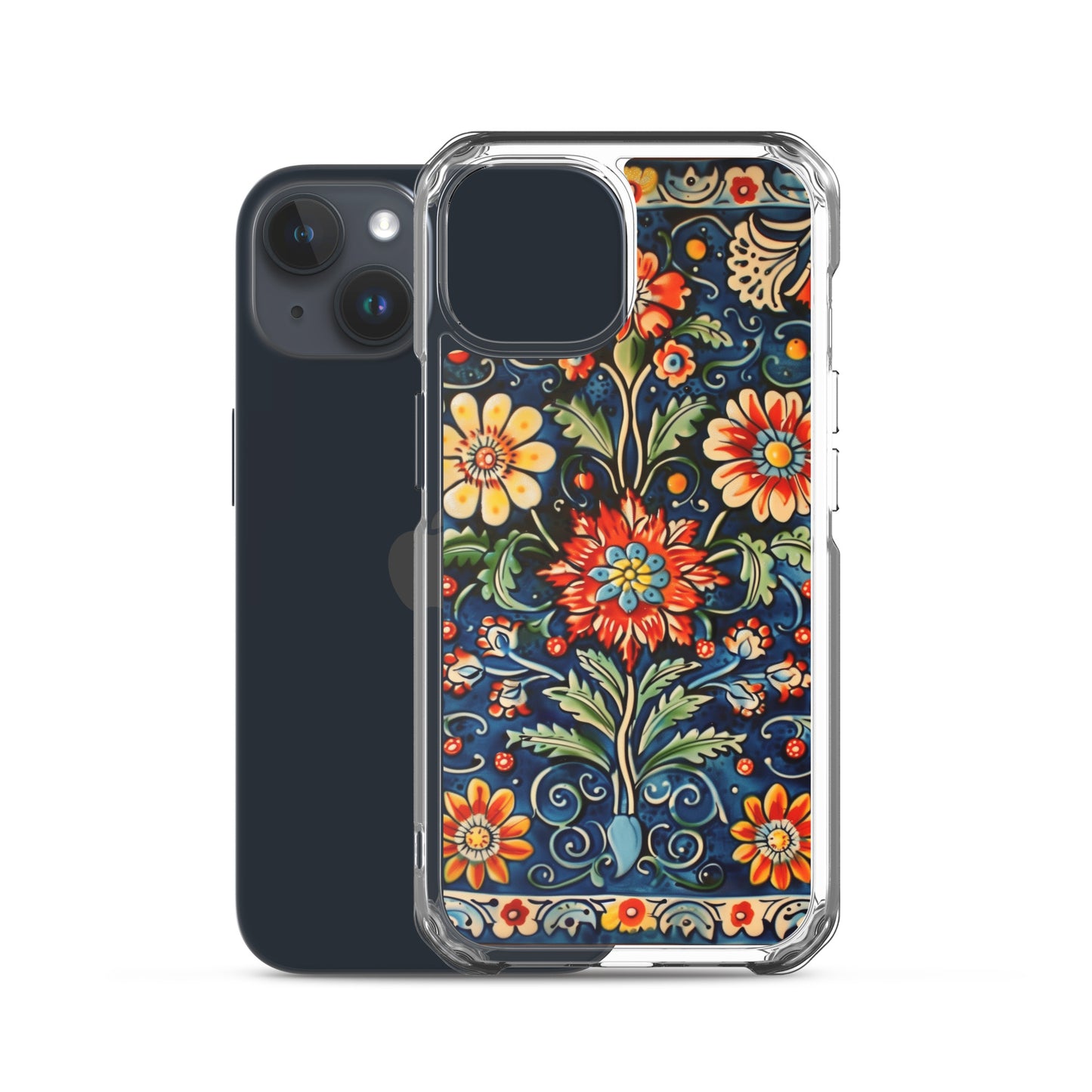 iPhone Case Colorful Flowers Boleslawiec Pottery Tile
