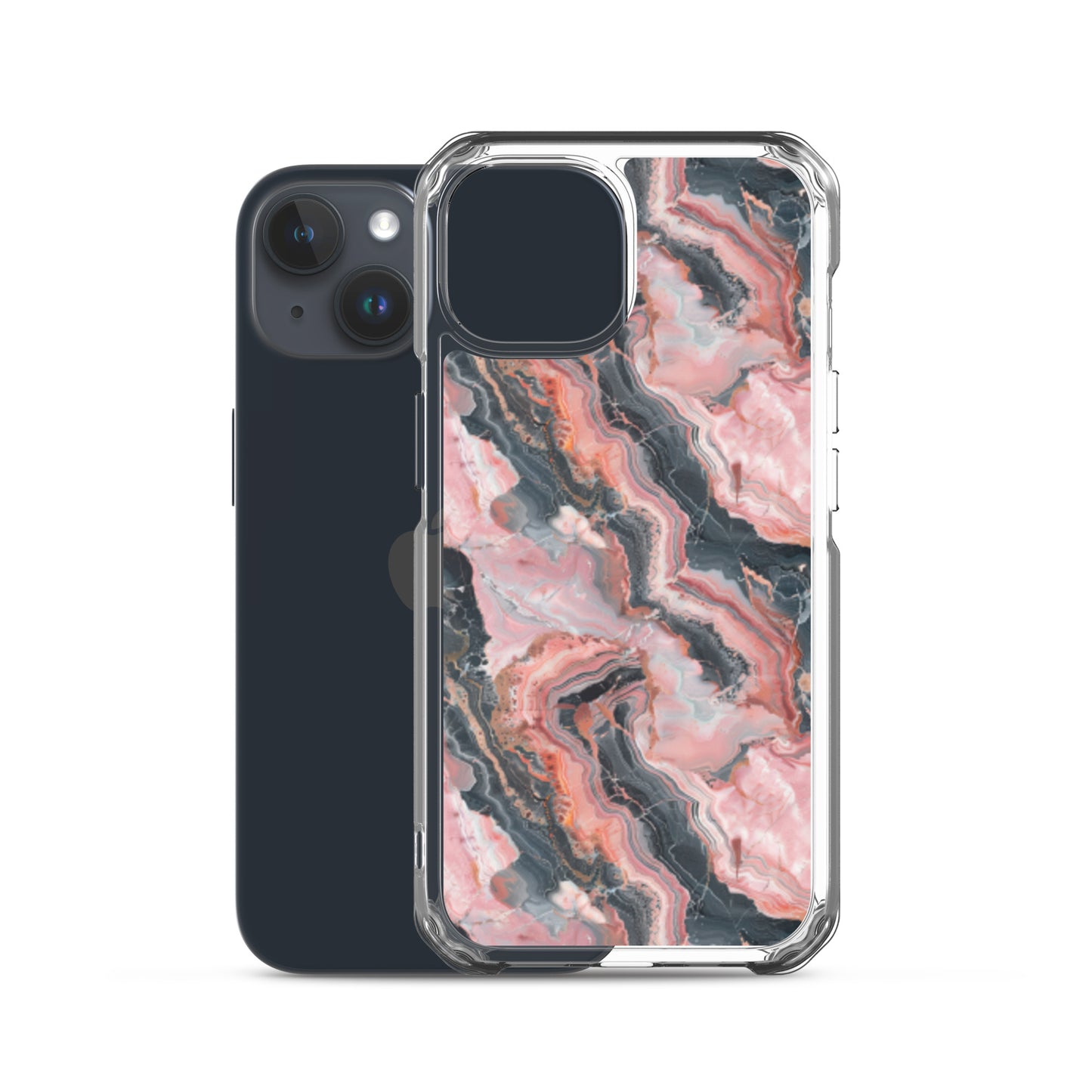 iPhone Case Pink Picasso Marble Pattern