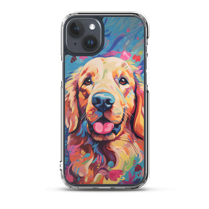 iPhone Case Painted Golden Retriever
