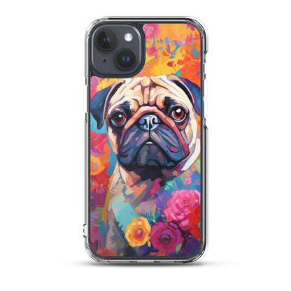 iPhone Case Painted Pug