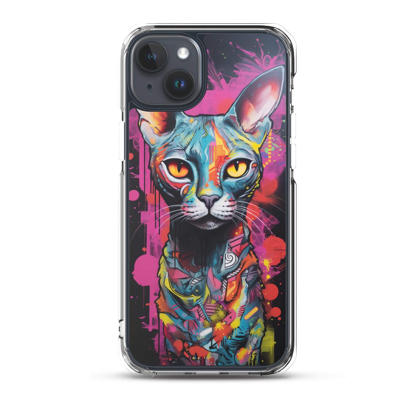 Graffiti Sphynx Cat #2 iPhone Case