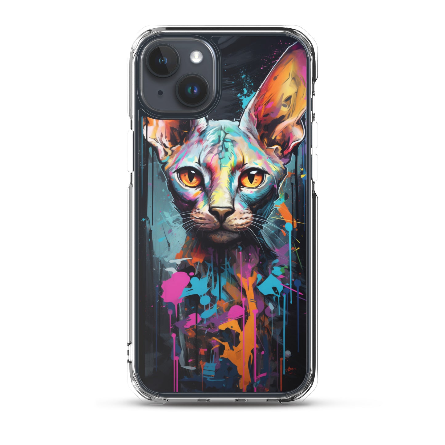 Graffiti Sphynx Cat iPhone Case