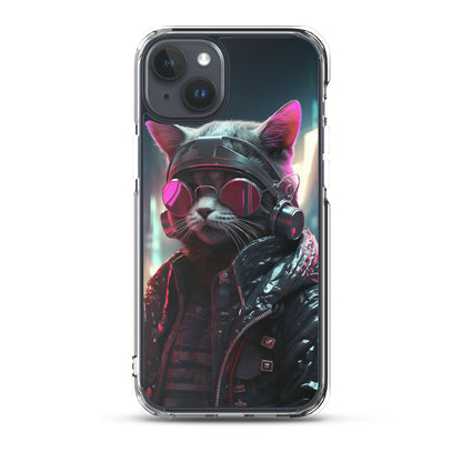 Cyberpunk Kitty Cat iPhone Case