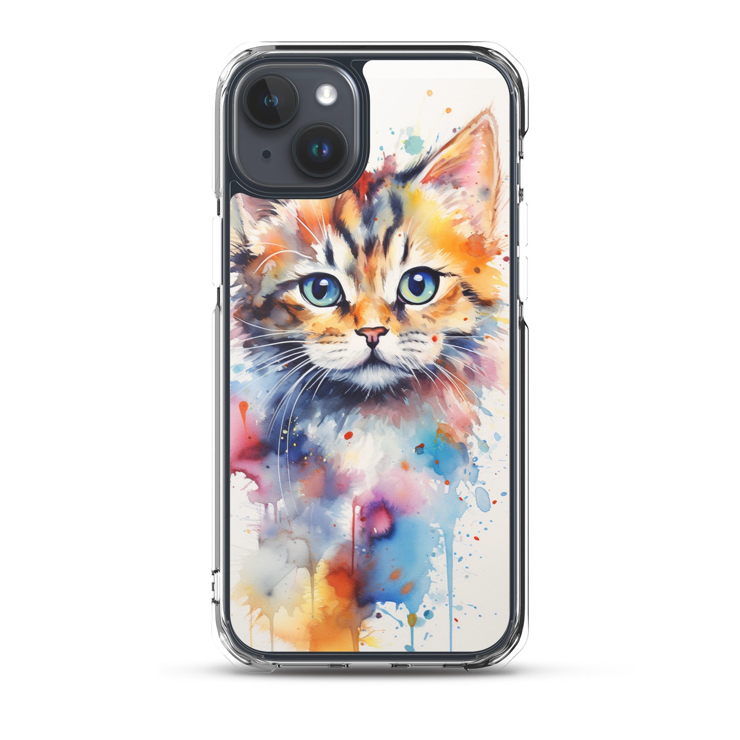 Watercolor Kitty Cat iPhone Case