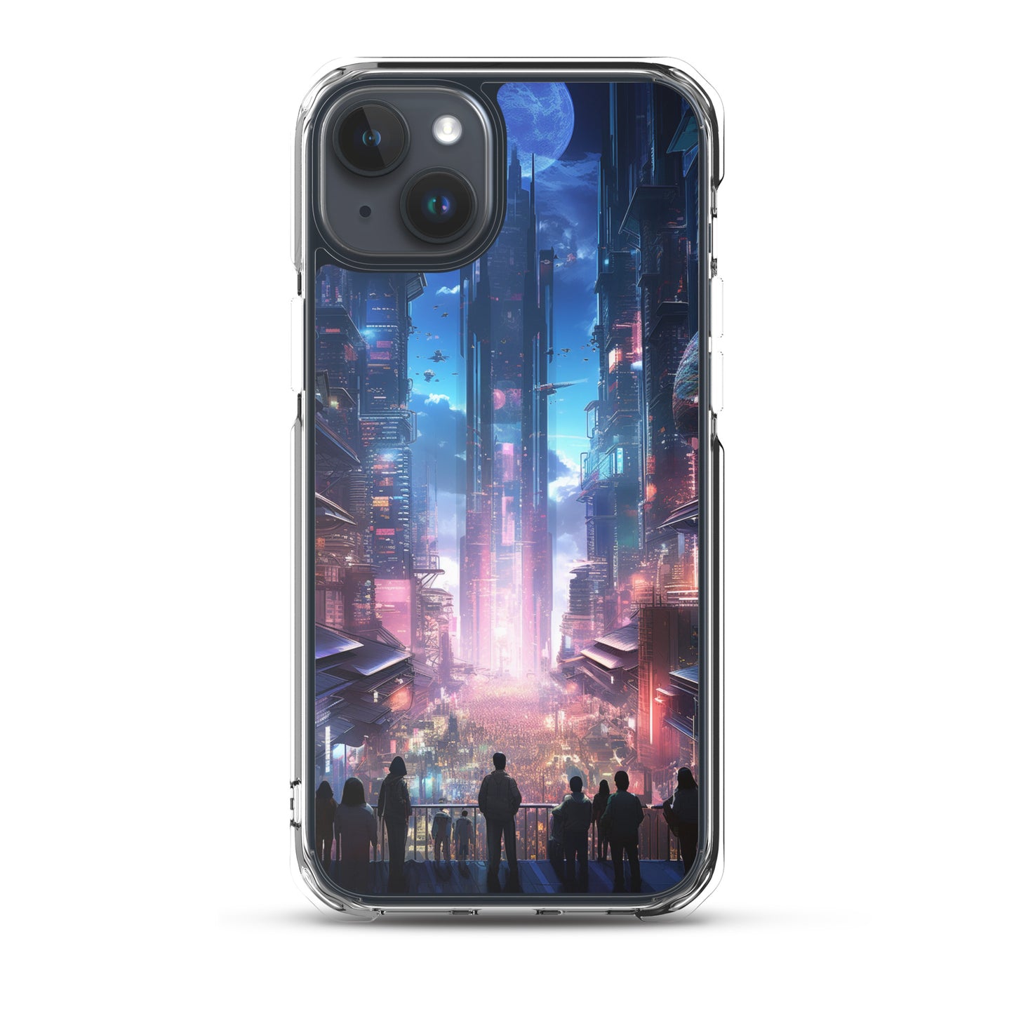 Cyberpunk Cityscape iPhone Case
