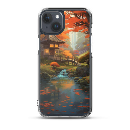 Japanese Garden in Autumn iPhone Case