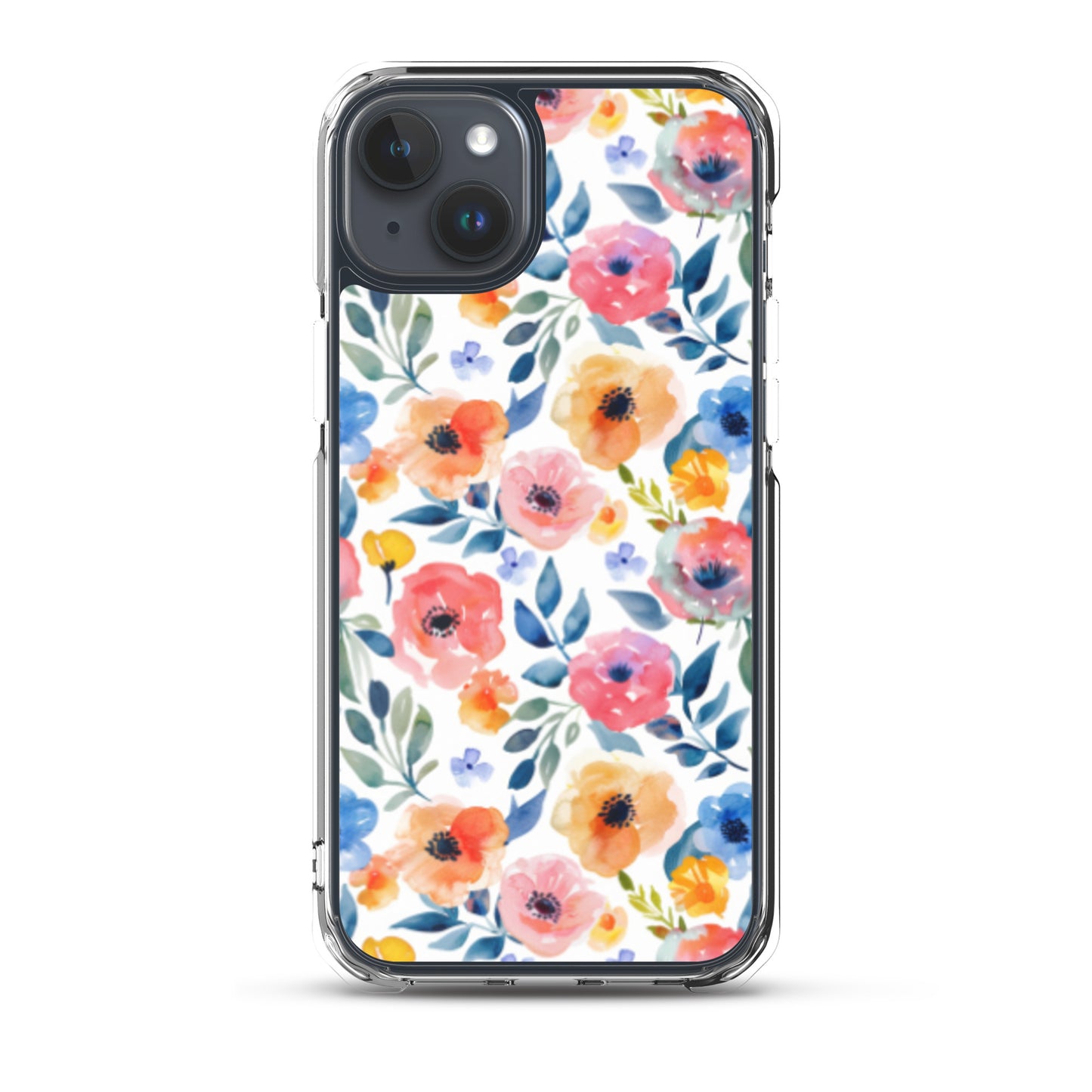 iPhone Case Colorful Watercolor Floral Pattern