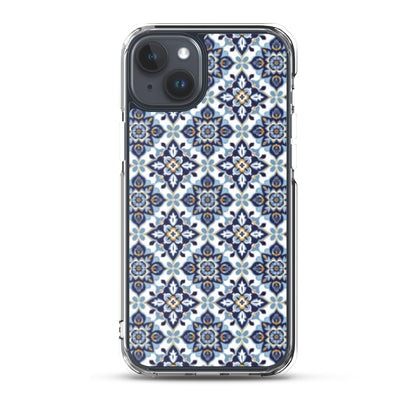 iPhone Case Classic Encaustic Tile Blue