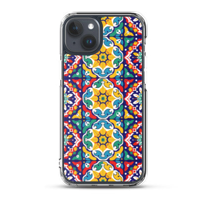 iPhone Case Talavera Tiles Red and Yellow