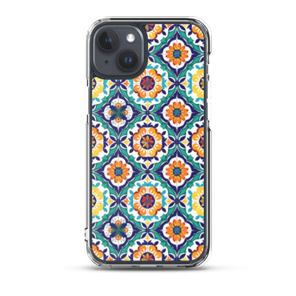 iPhone Case Talavera Tiles Green and Blue