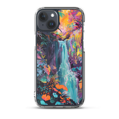 iPhone Case Vibrant Tropical Jungle Waterfall