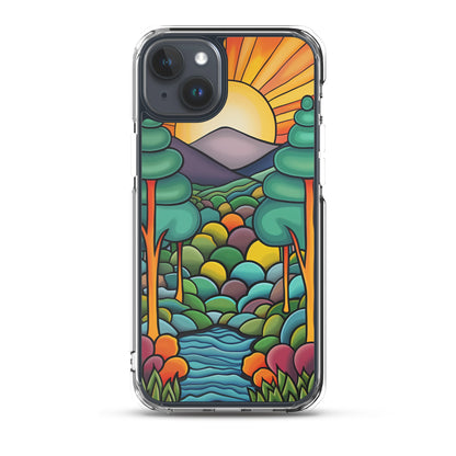 iPhone Case Arkley Sunrise over Mountains and Forest