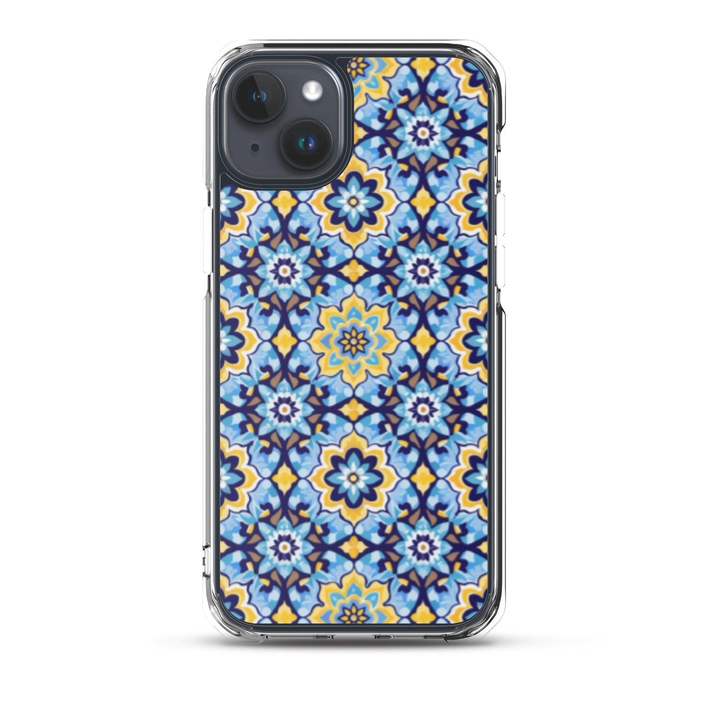 iPhone Case Kashi Tiles Yellow & Light Blue