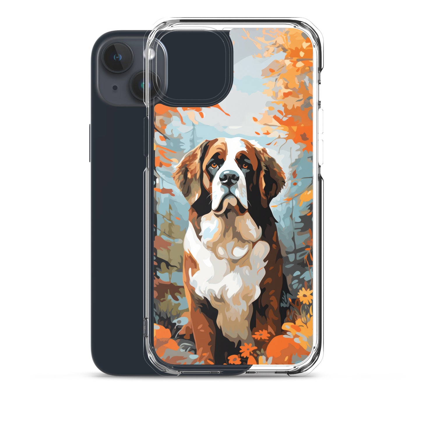 iPhone Case Painted St. Bernard