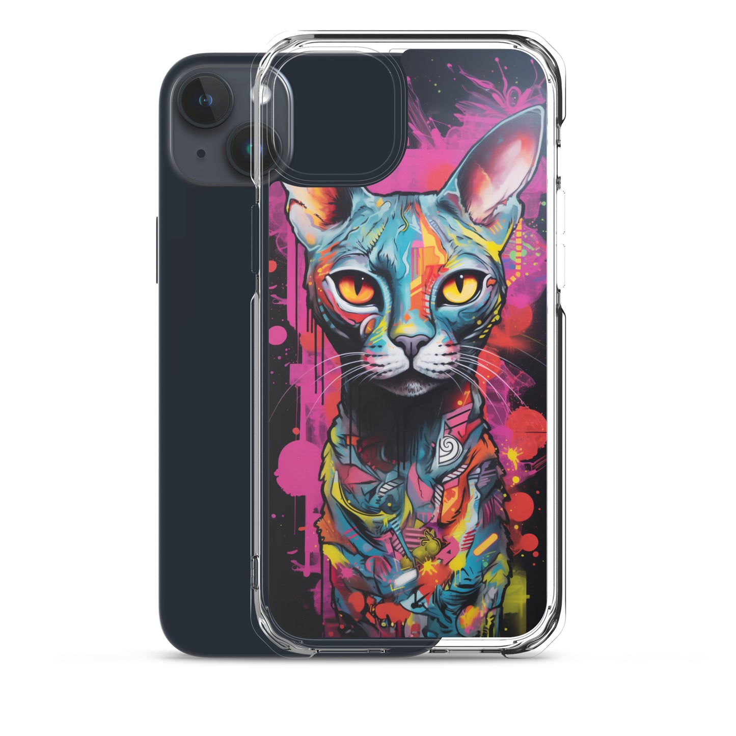 Graffiti Sphynx Cat #2 iPhone Case