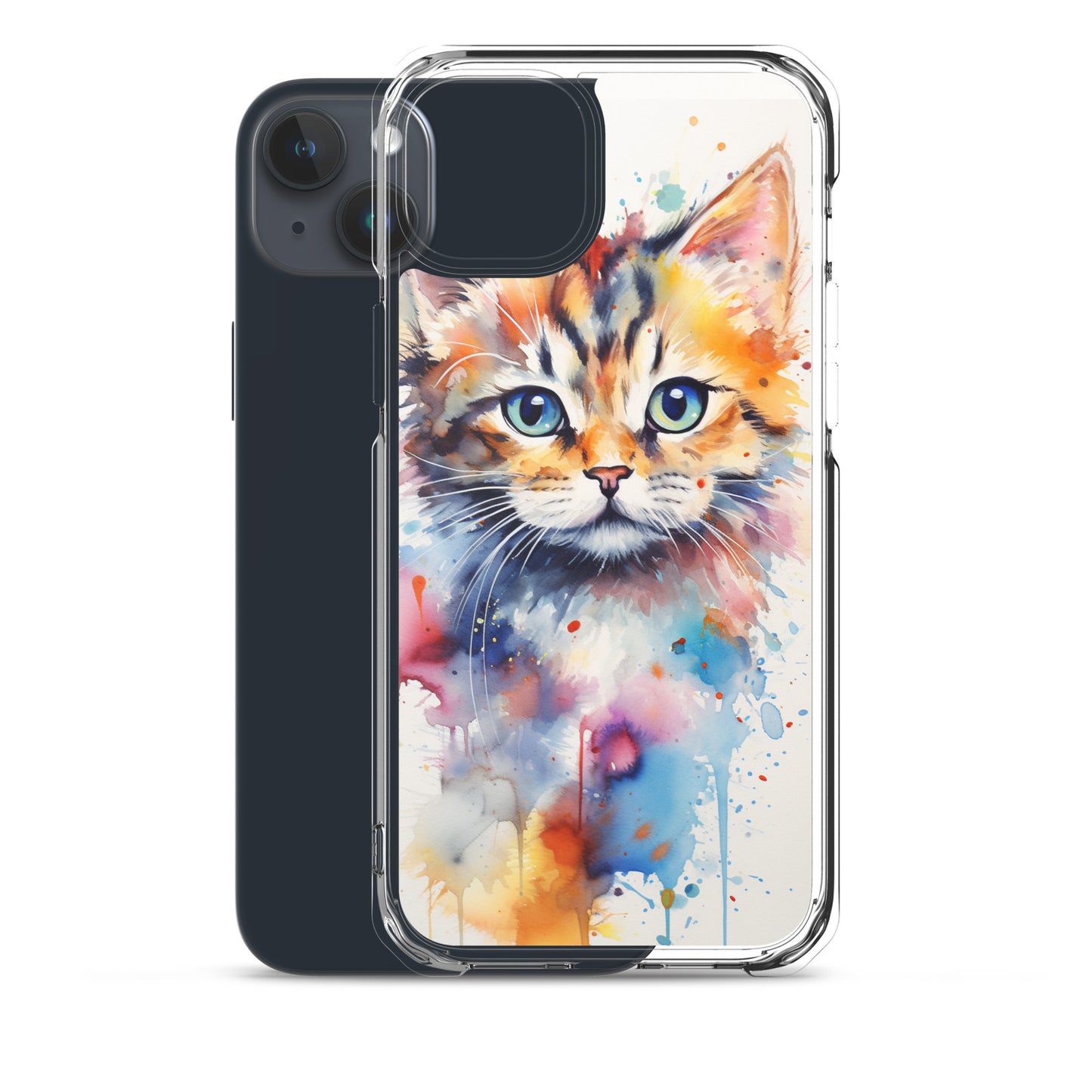 Watercolor Kitty Cat iPhone Case