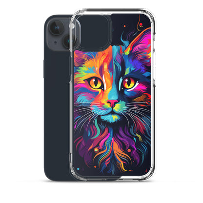 Day Glo Cat iPhone Case