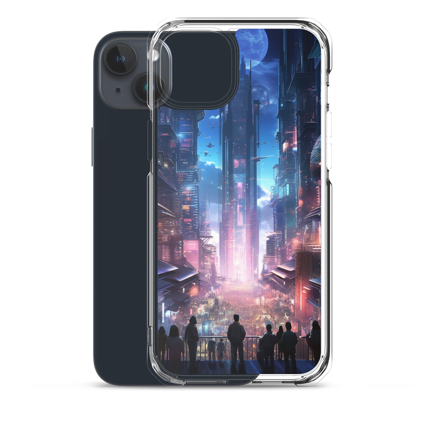 Cyberpunk Cityscape iPhone Case