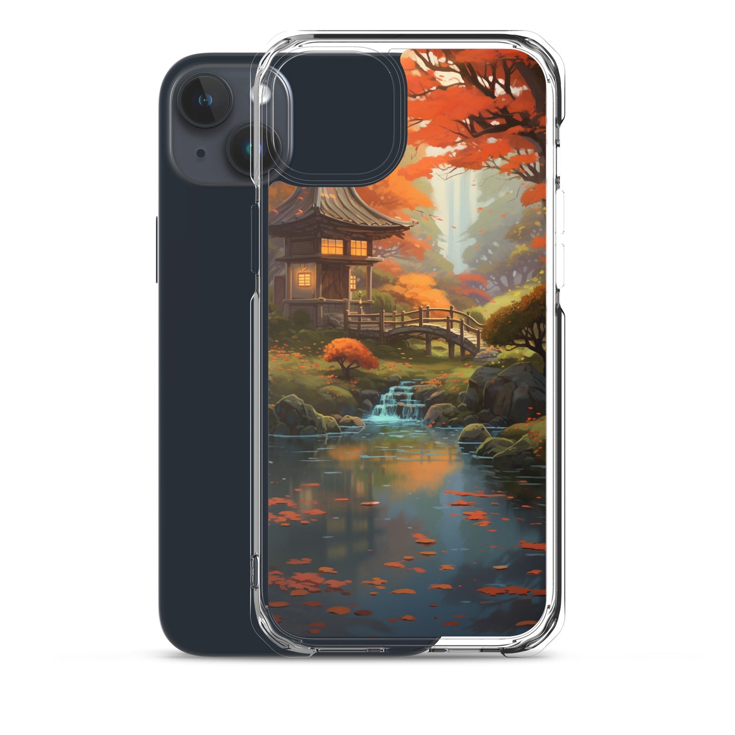 Japanese Garden in Autumn iPhone Case