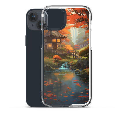 Japanese Garden in Autumn iPhone Case