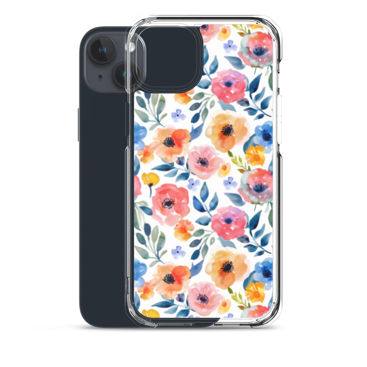 iPhone Case Colorful Watercolor Floral Pattern