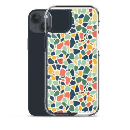 iPhone Case Colorful Retro Terrazzo Tile