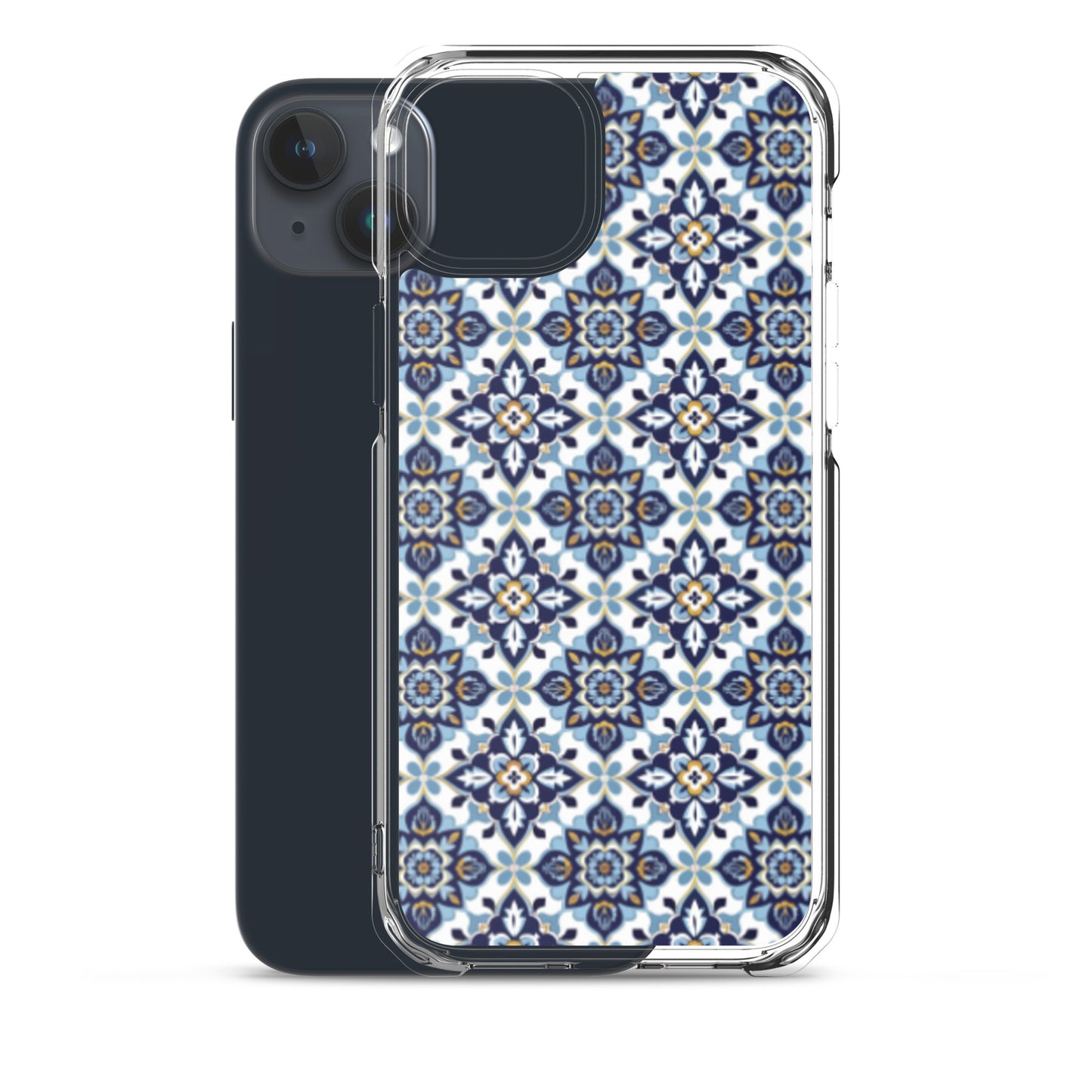 iPhone Case Classic Encaustic Tile Blue