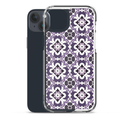 iPhone Case Purple Moroccan Style Tile