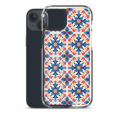 iPhone Case Talavera Tiles Blue and Red