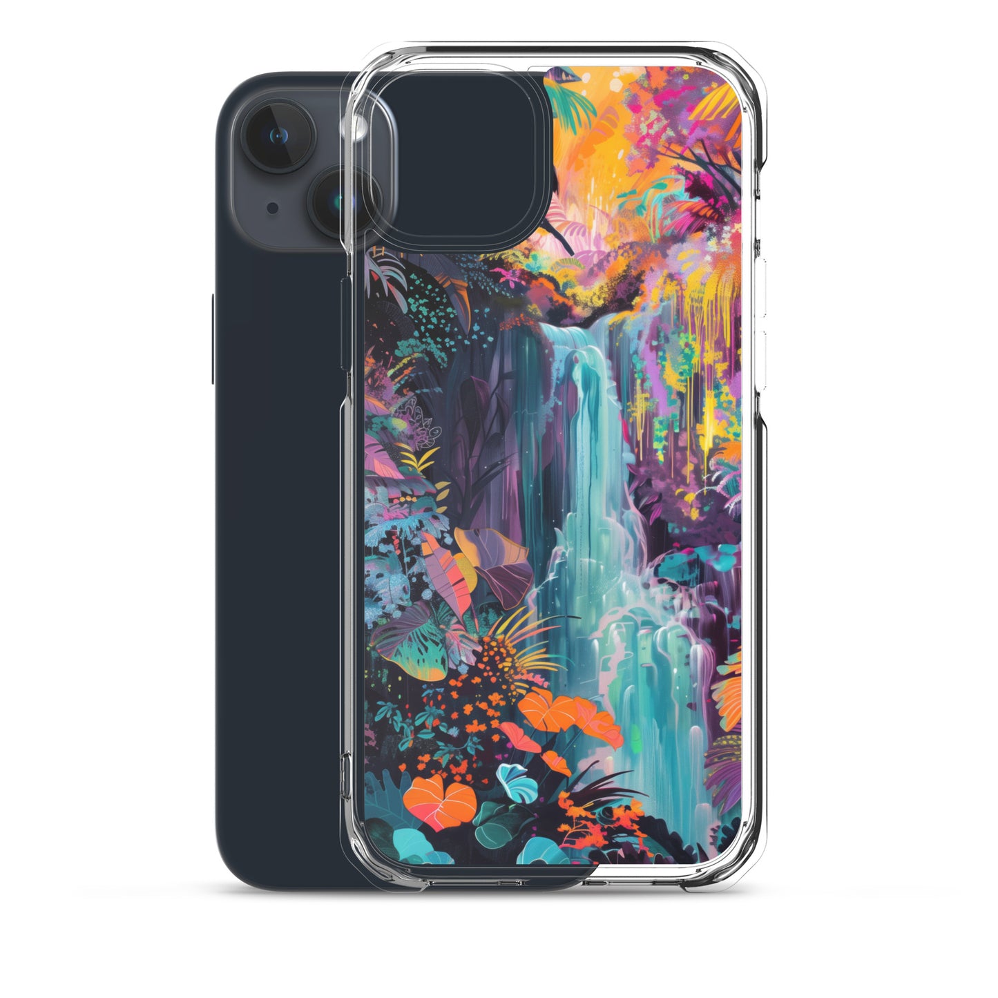 iPhone Case Vibrant Tropical Jungle Waterfall