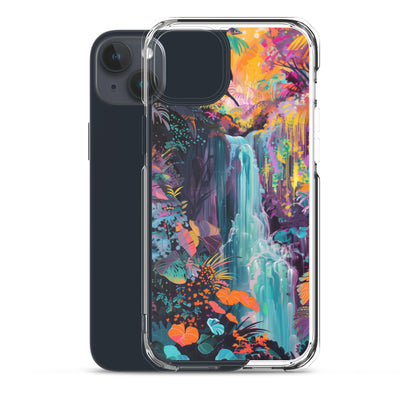 iPhone Case Vibrant Tropical Jungle Waterfall