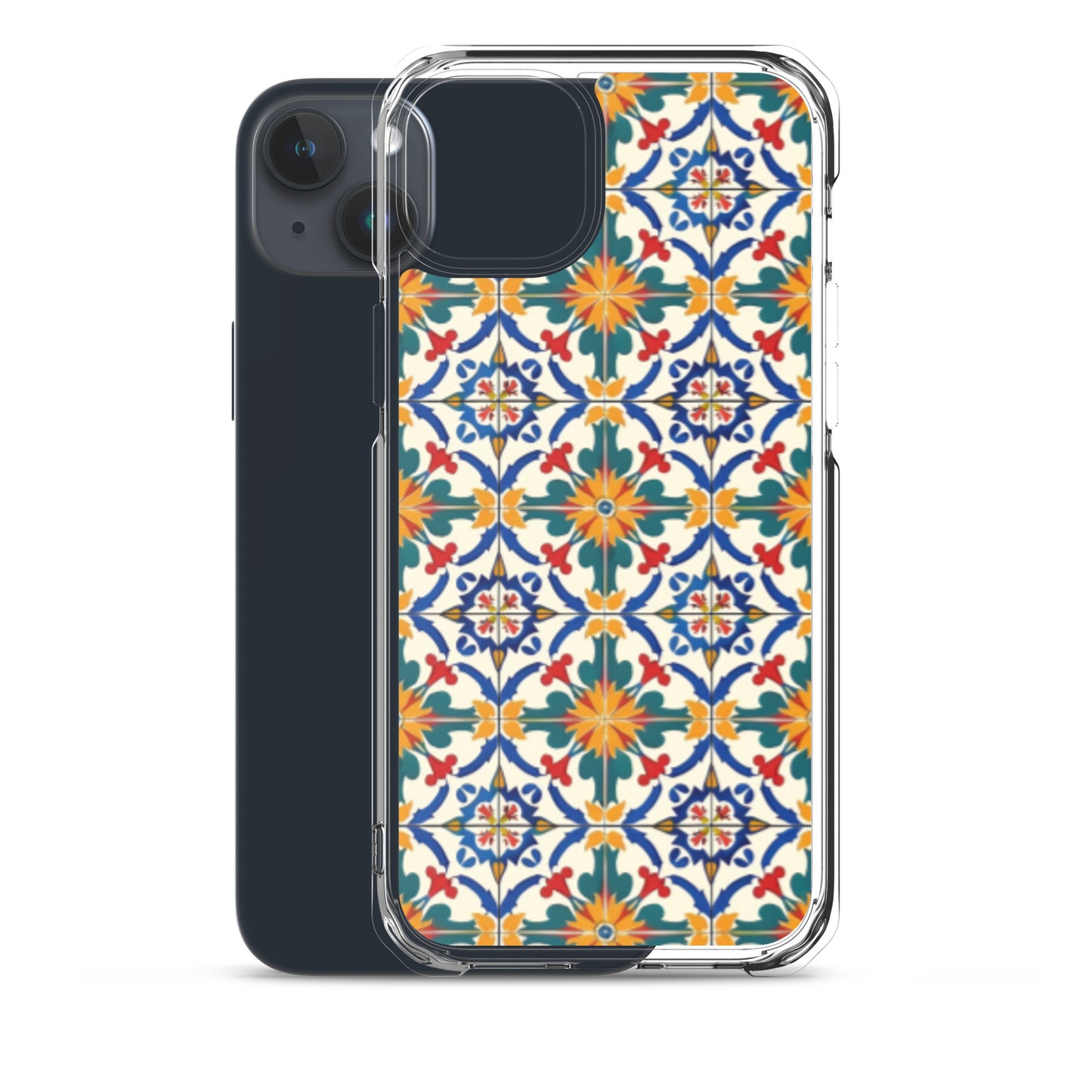 iPhone Case Colorful Yellow & Green Mediterranean Tiles