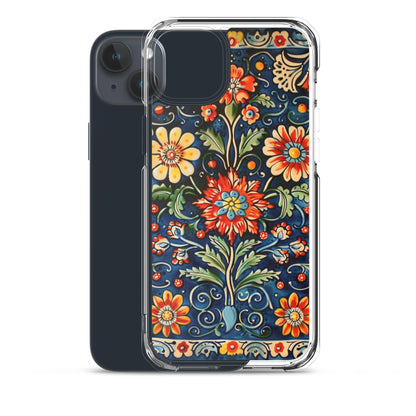 iPhone Case Colorful Flowers Boleslawiec Pottery Tile