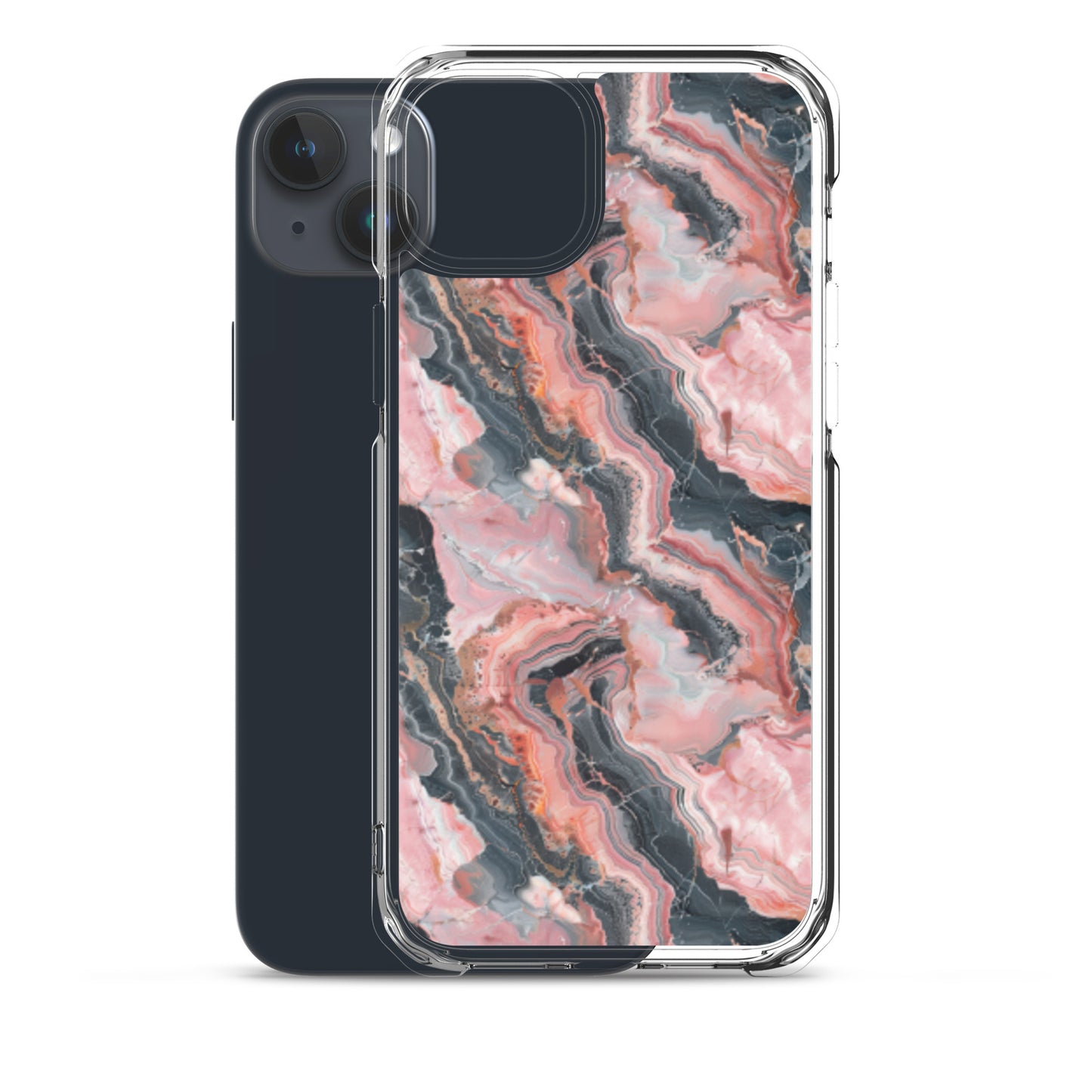 iPhone Case Pink Picasso Marble Pattern