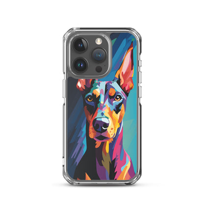 iPhone Case Painted Doberman Pinscher