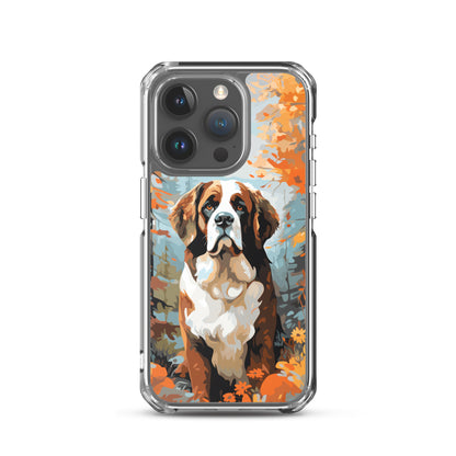 iPhone Case Painted St. Bernard