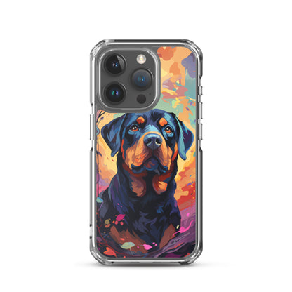 iPhone Case Painted Rottweiler