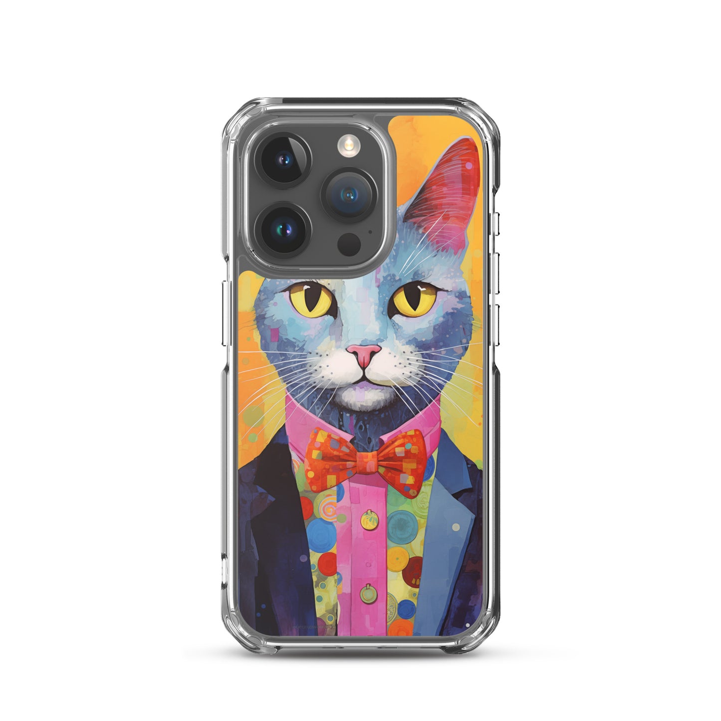 Fancy Colorful Kitty Cat iPhone Case