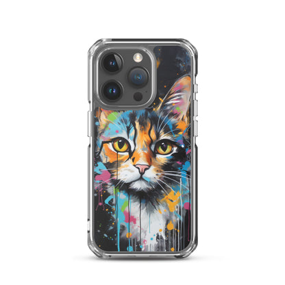 Graffiti Calico Cat iPhone Case