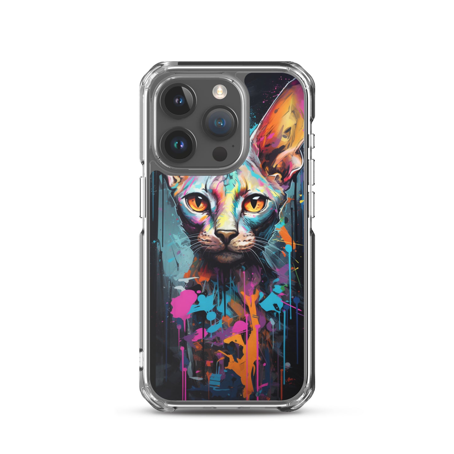Graffiti Sphynx Cat iPhone Case