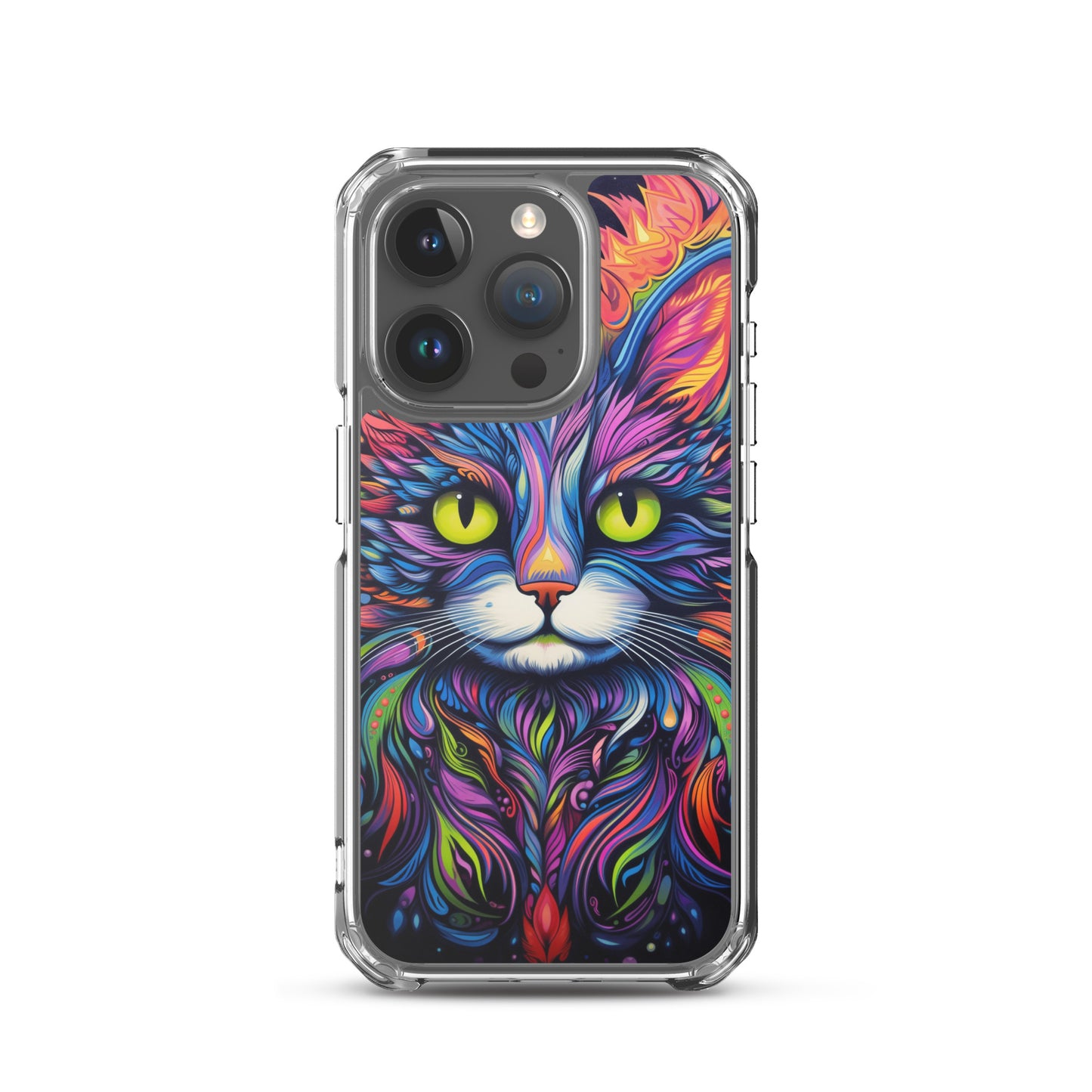 Psychedelic Cat iPhone Case