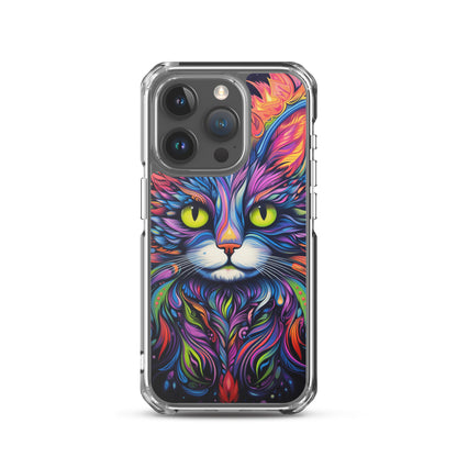 Psychedelic Cat iPhone Case