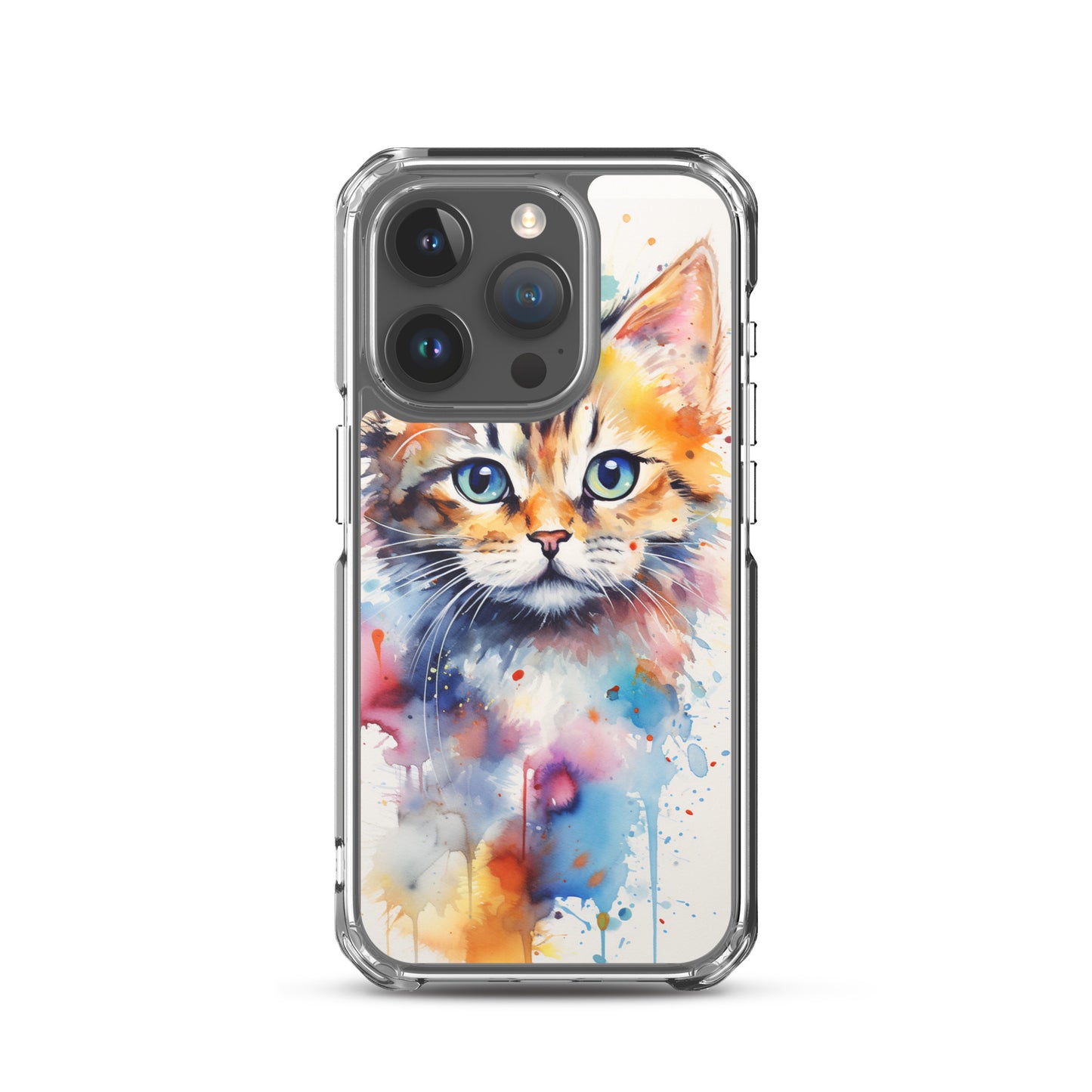 Watercolor Kitty Cat iPhone Case