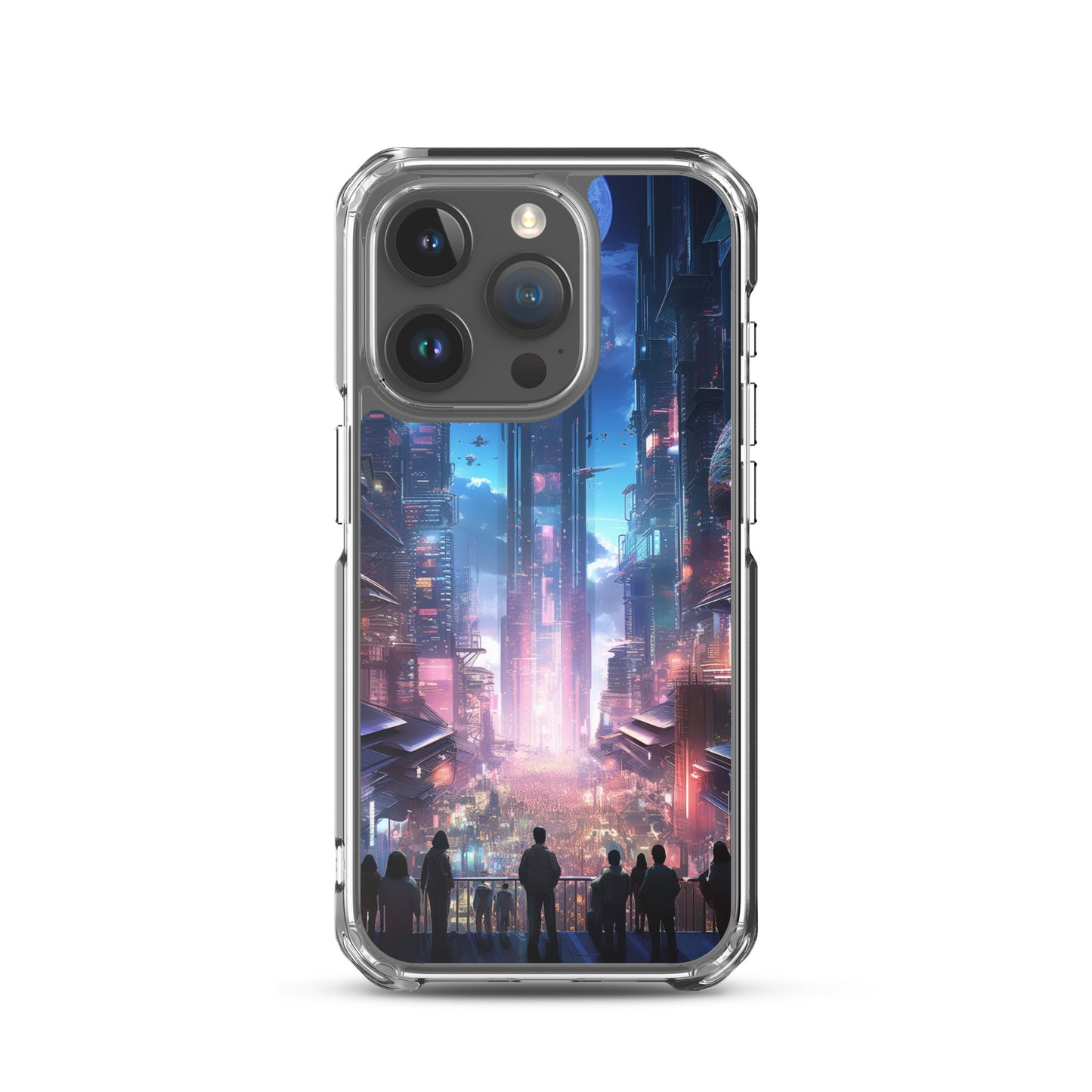 Cyberpunk Cityscape iPhone Case
