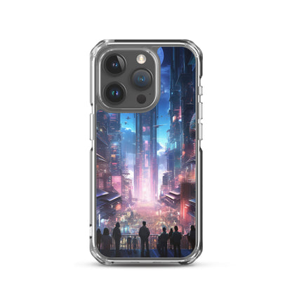 Cyberpunk Cityscape iPhone Case