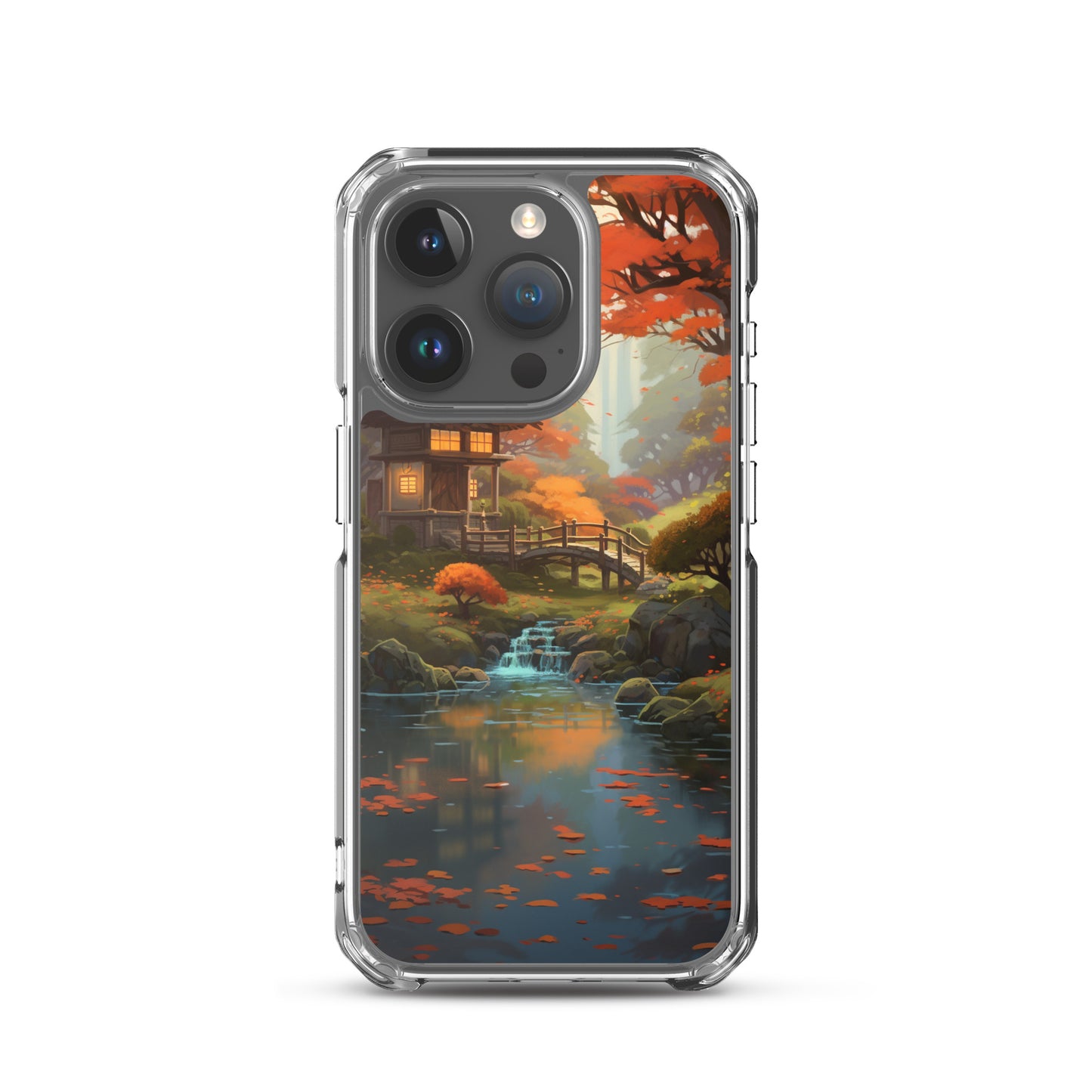 Japanese Garden in Autumn iPhone Case
