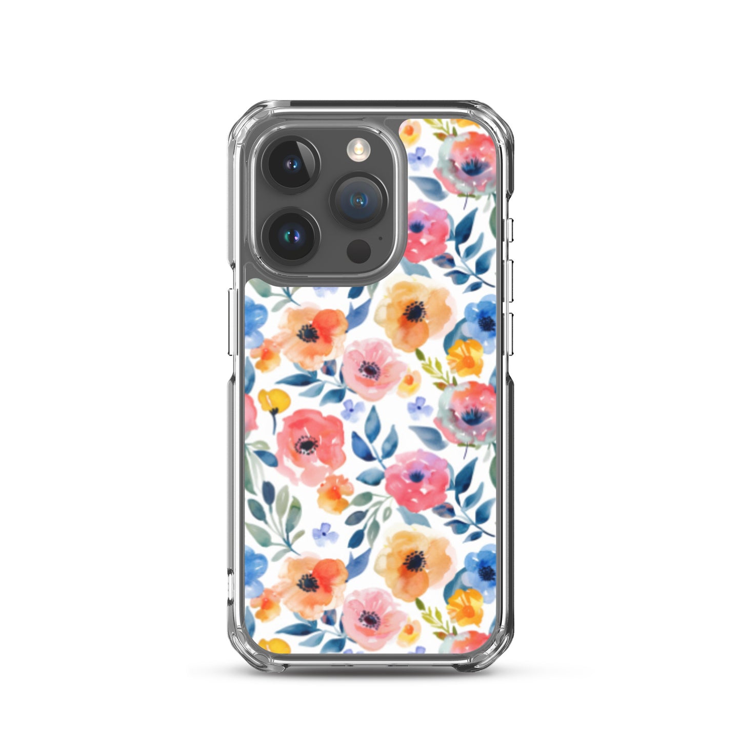 iPhone Case Colorful Watercolor Floral Pattern