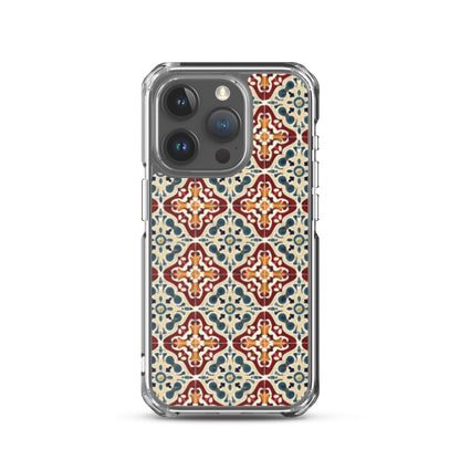 iPhone Case Classic Encaustic Tile Red